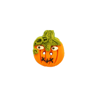 Bouton citrouille Halloween