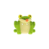 Bouton grenouille verte