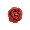 Bouton grosse rose bordeaux