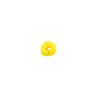 Bouton rose de 10mm jaune