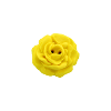 Bouton rose de 27mm jaune