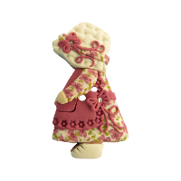 Bouton fille Sunbonnet Romantique