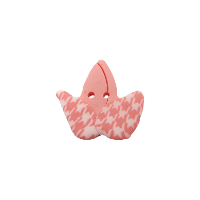 Bouton tulipe rose motif pied de poule