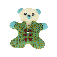 Bouton en forme de nounours Aventurine