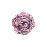 Bouton grosse rose 34mm marbré violet