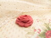 Bouton rose de 27mm vieux rose