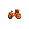 Bouton tracteur orange Kubota