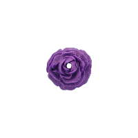 Bouton rose violette pailletée