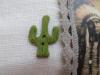 Bouton cactus vert
