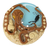 Bouton gros rond fond de mer
