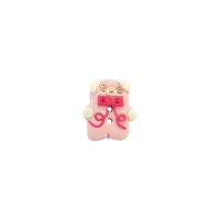 Bouton petit ours rose