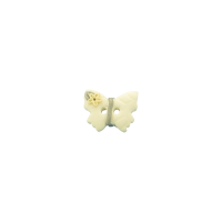 Bouton petit papillon blanc