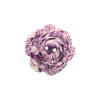 Bouton grosse rose 34mm marbré violet