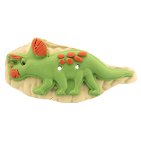 Bouton dinosaure vert