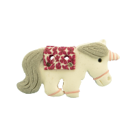 Bouton licorne rose