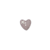 Bouton petit coeur parme