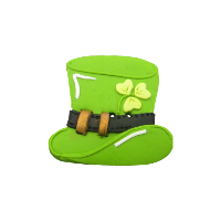 Bouton chapeau st Patrick