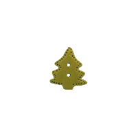 Bouton sapin de Noël vert