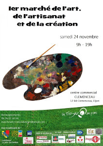 March de la cration, d'art et d'artisanat, Ctre commercial Clmenceau Dijon