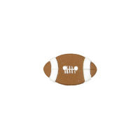 Bouton ballon de foot américain