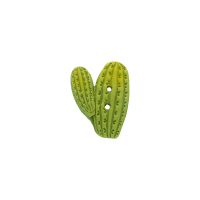 Bouton cactus vert branche gauche