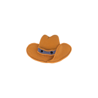 Bouton chapeau de cowboy