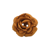 Bouton grosse rose 34mm marron