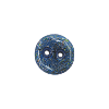 Bouton rond brillant bleu marinepailleté