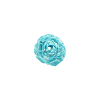 Bouton rose de 20mm marbré turquoise