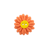 Bouton fleur marguerite saumon