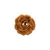 Bouton rose de 27mm marron