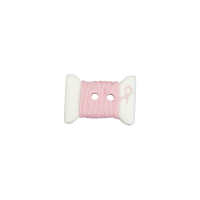 Bouton bobine fil rose
