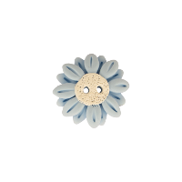 Bouton fleur marguerite bleue