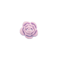 Bouton rose violette stylisée