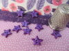 Bouton mini étoile irisé violette