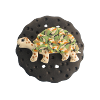 Bouton rond tortue