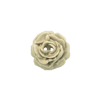 Bouton rose de 27mm gris pailleté