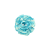 Bouton rose de 27mm marbré turquoise