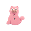 Bouton chat rose