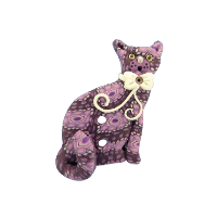 Bouton chat Violetta