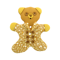 Bouton en forme de nounours Effervescence