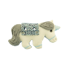 Bouton licorne bleue