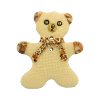 Bouton nounours beige Léopard