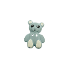 Bouton petit nounours bleu