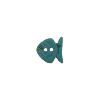 Bouton poisson bleu