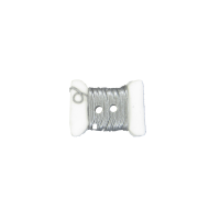 Bouton bobine fil argenté