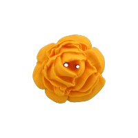 Bouton grosse rose orange