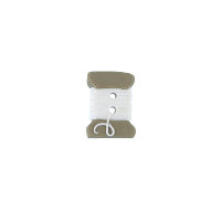 Bouton bobine fil blanc