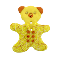 Bouton nounours Citrine