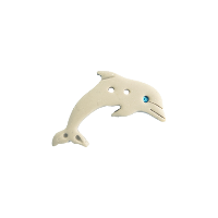 Bouton dauphin gris